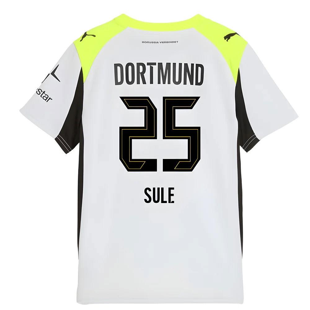 2025-2026 Borussia Dortmund Away Shirt (Kids) (Sule 25)
