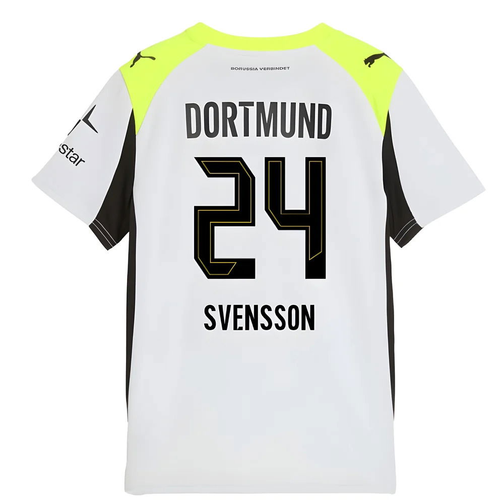 2025-2026 Borussia Dortmund Away Shirt (Kids) (Svensson 24)