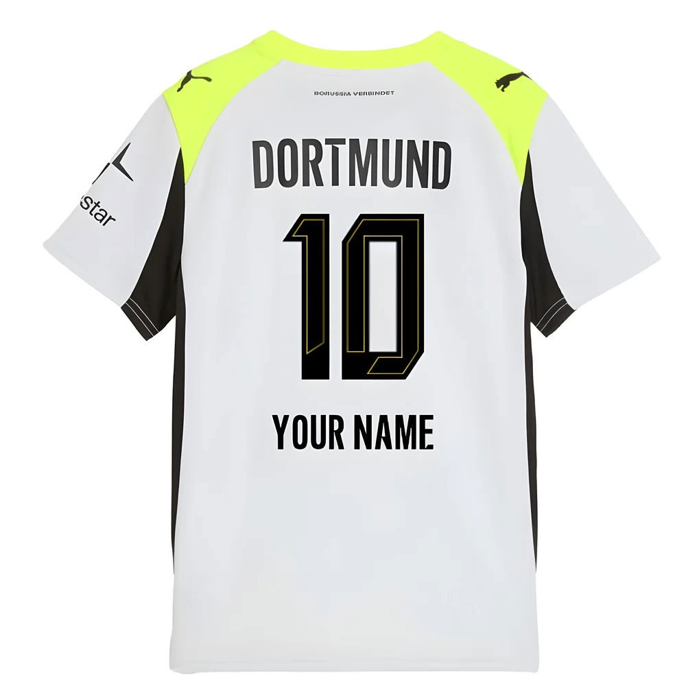 2025-2026 Borussia Dortmund Away Shirt (Kids) (Your Name)