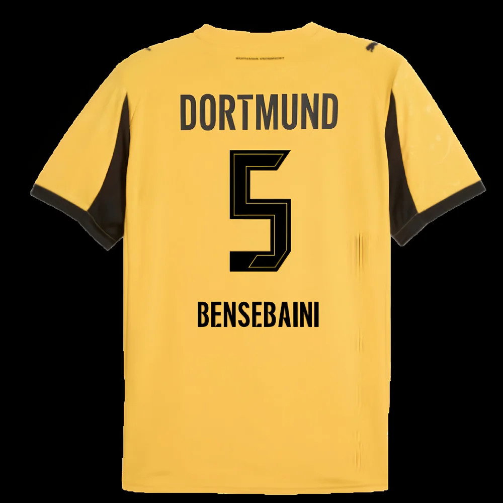 2025-2026 Borussia Dortmund Cup Shirt (Bensebaini 5)