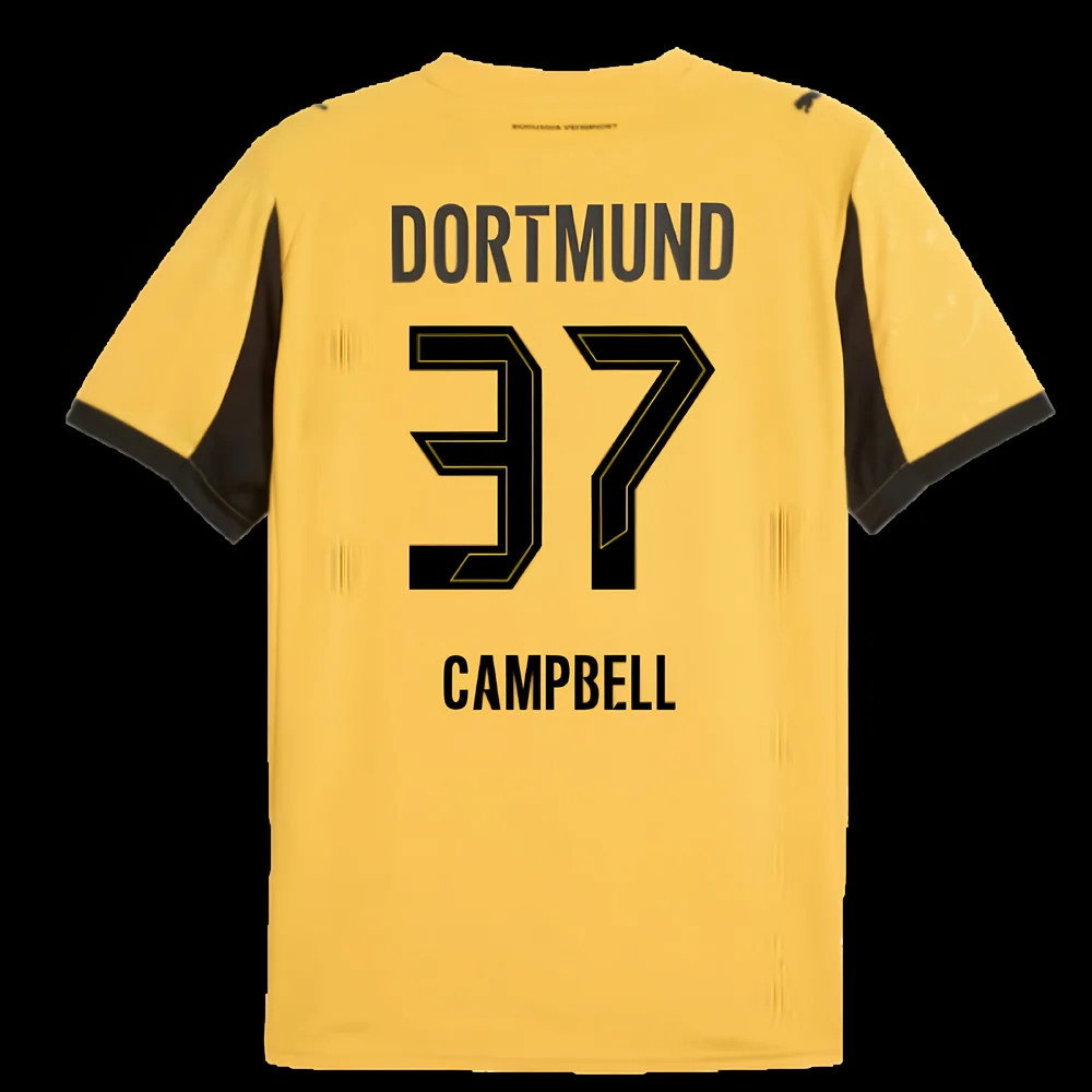 2025-2026 Borussia Dortmund Cup Shirt (Campbell 37)