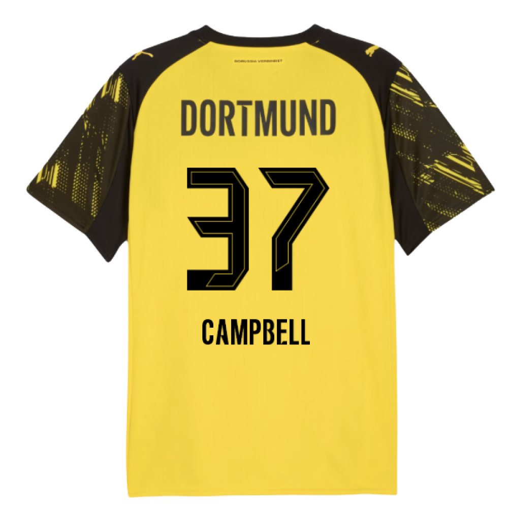 2025-2026 Borussia Dortmund Home Shirt (Campbell 37)