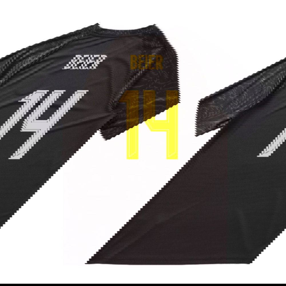 2025-2026 Borussia Dortmund Warm Up Jersey (Black) (Beier 14)