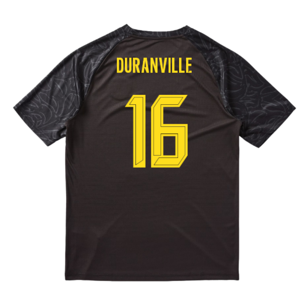 2025-2026 Borussia Dortmund Warm Up Jersey (Black) (Duranville 16)