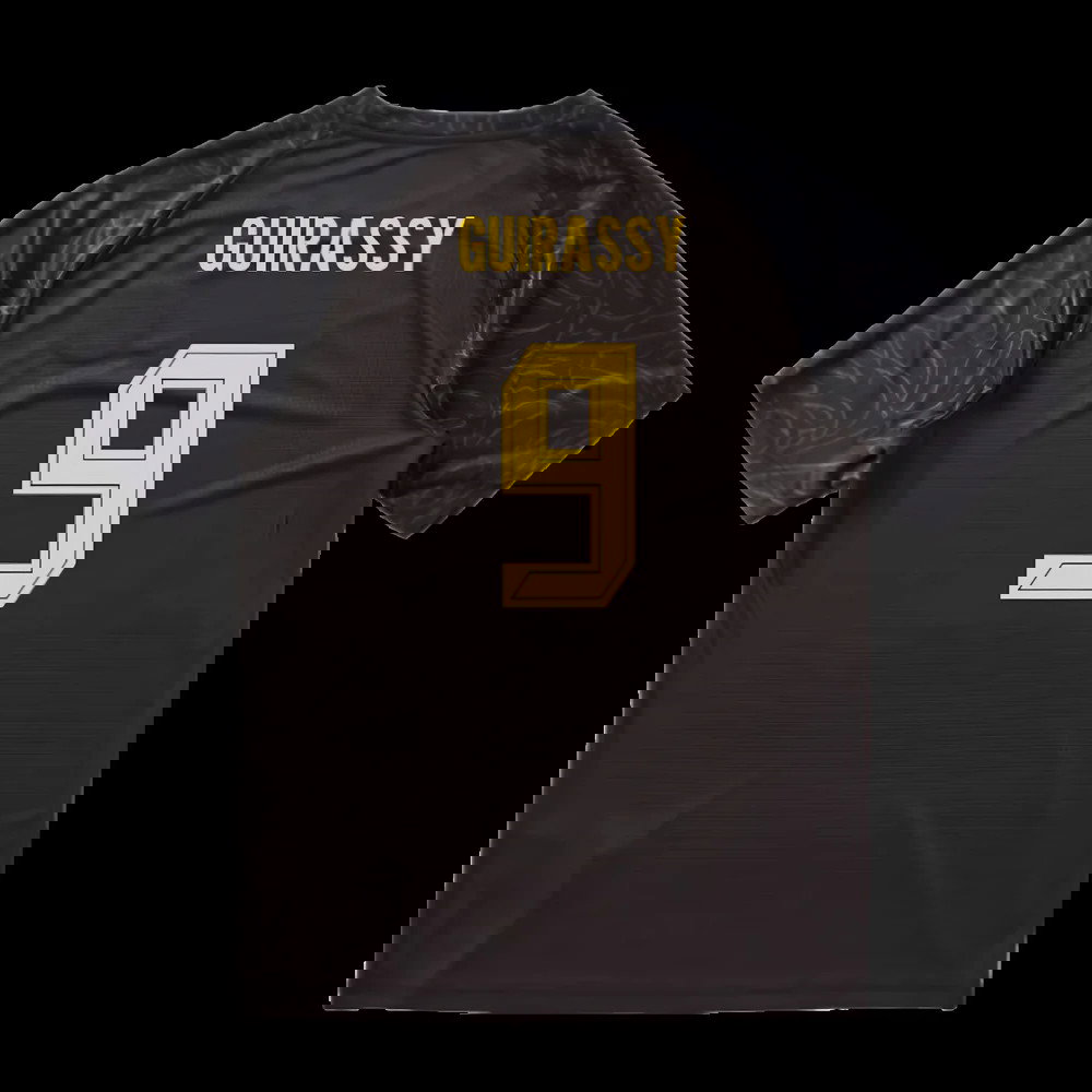 2025-2026 Borussia Dortmund Warm Up Jersey (Black) (Guirassy 9)