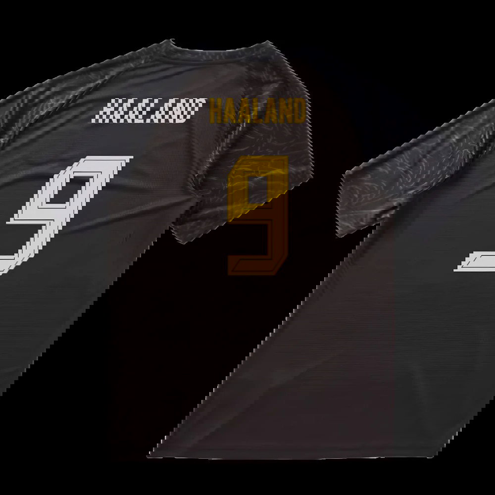 2025-2026 Borussia Dortmund Warm Up Jersey (Black) (Haaland 9)