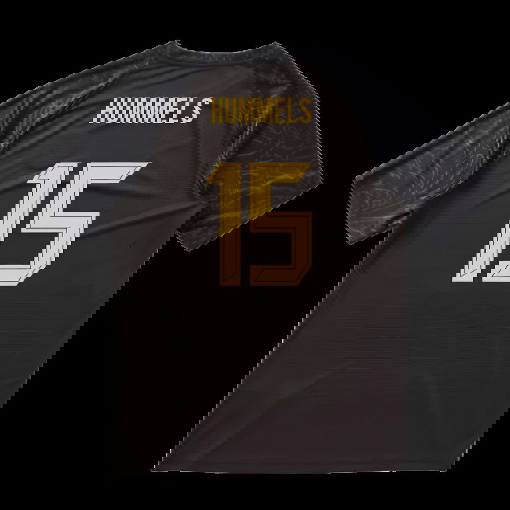 2025-2026 Borussia Dortmund Warm Up Jersey (Black) (Hummels 15)