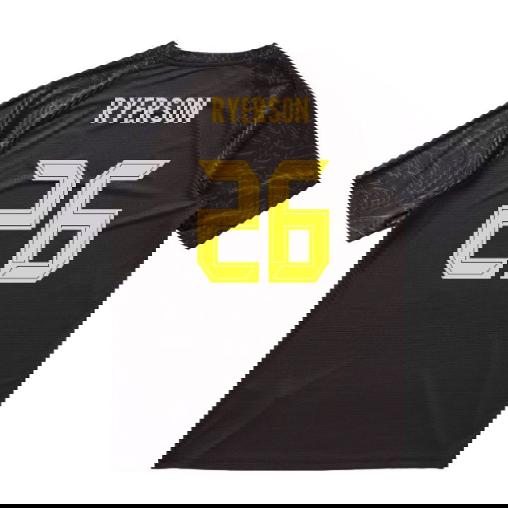 2025-2026 Borussia Dortmund Warm Up Jersey (Black) (Ryerson 26)