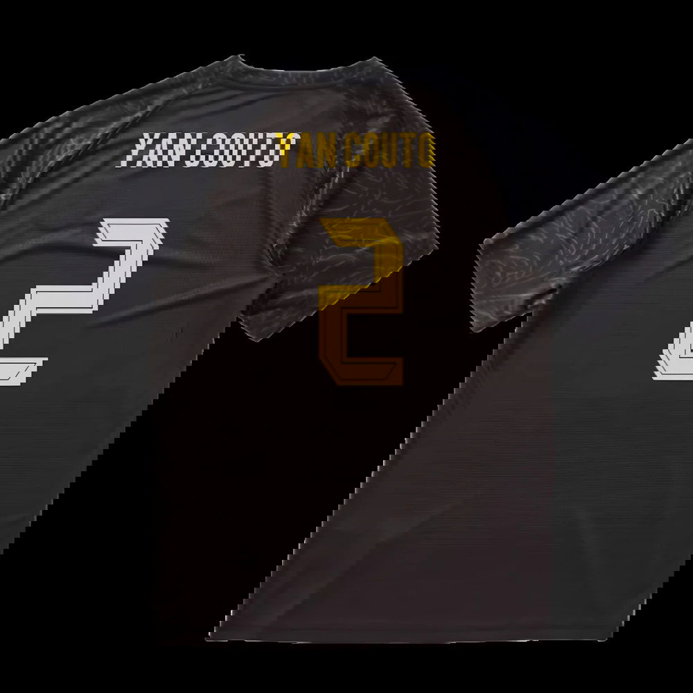 2025-2026 Borussia Dortmund Warm Up Jersey (Black) (Yan Couto 2)