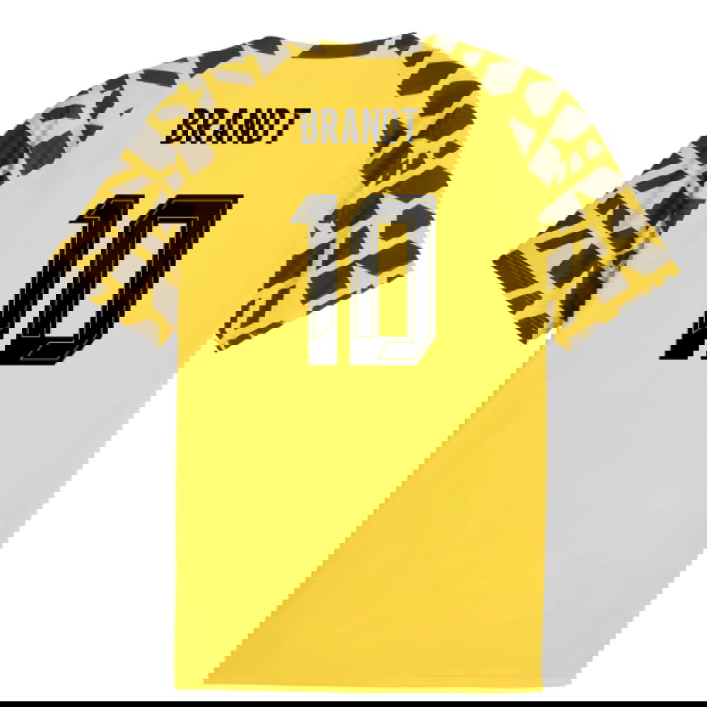 2025-2026 Borussia Dortmund Warm Up Jersey (Yellow) (Brandt 10)
