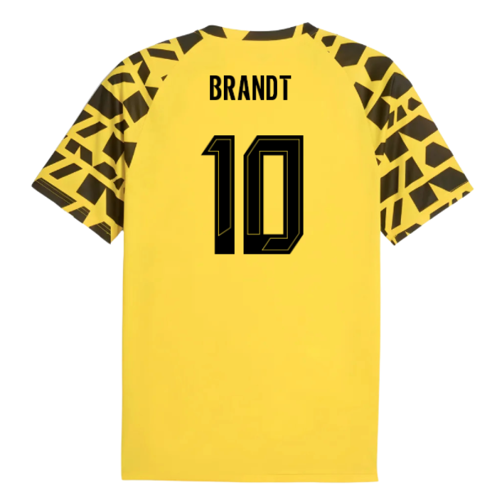 2025-2026 Borussia Dortmund Warm Up Jersey (Yellow) (Brandt 10)