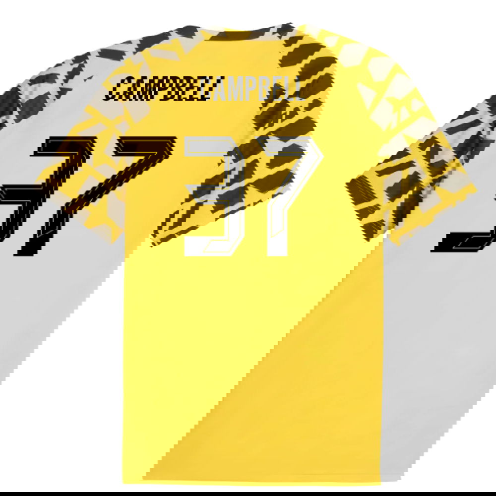 2025-2026 Borussia Dortmund Warm Up Jersey (Yellow) (Campbell 37)