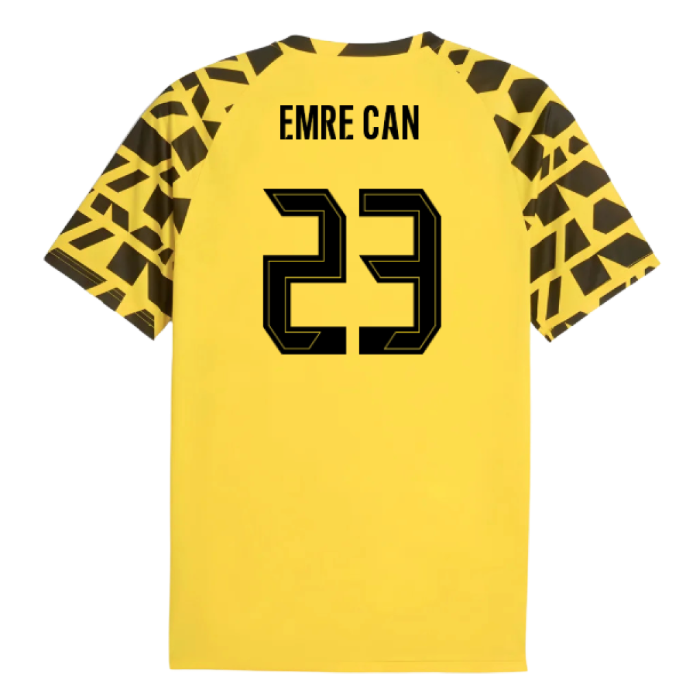 2025-2026 Borussia Dortmund Warm Up Jersey (Yellow) (Emre Can 23)