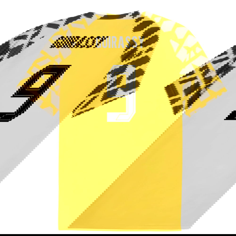 2025-2026 Borussia Dortmund Warm Up Jersey (Yellow) (Guirassy 9)