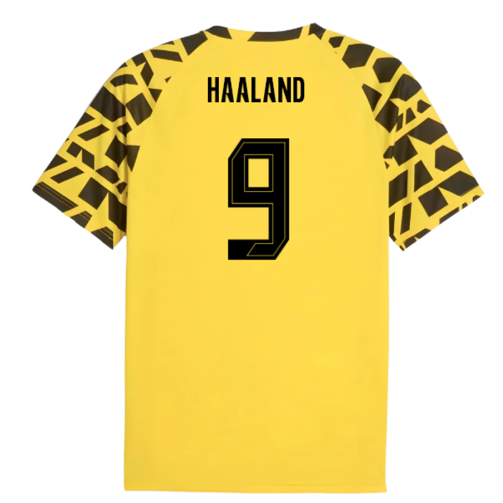 2025-2026 Borussia Dortmund Warm Up Jersey (Yellow) (Haaland 9)