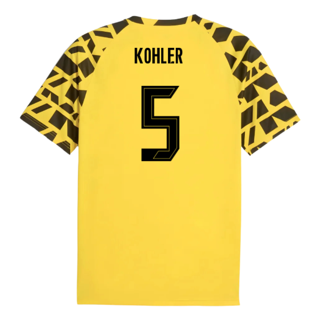 2025-2026 Borussia Dortmund Warm Up Jersey (Yellow) (Kohler 5)