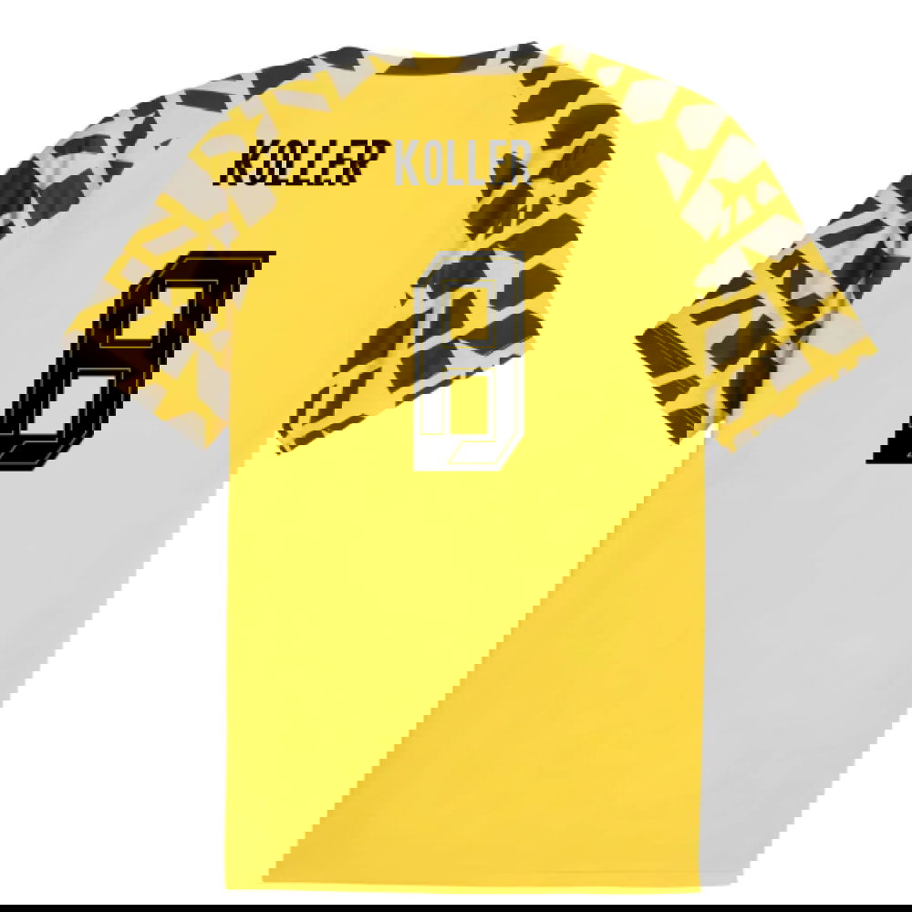 2025-2026 Borussia Dortmund Warm Up Jersey (Yellow) (Koller 8)