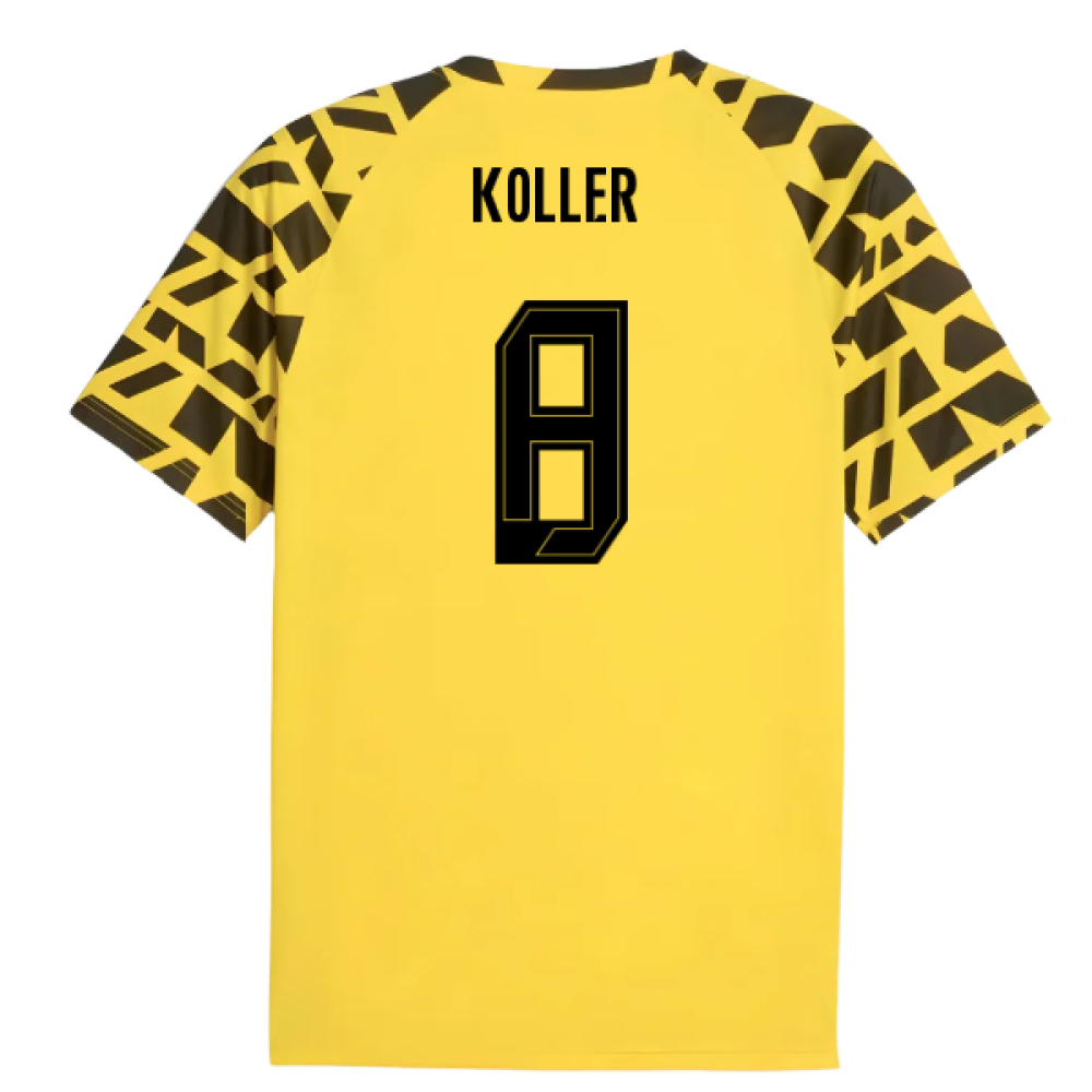 2025-2026 Borussia Dortmund Warm Up Jersey (Yellow) (Koller 8)