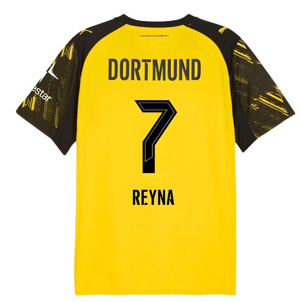 2025-2026 Borussia Dortmund Warm Up Jersey (Yellow) (Reyna 7)