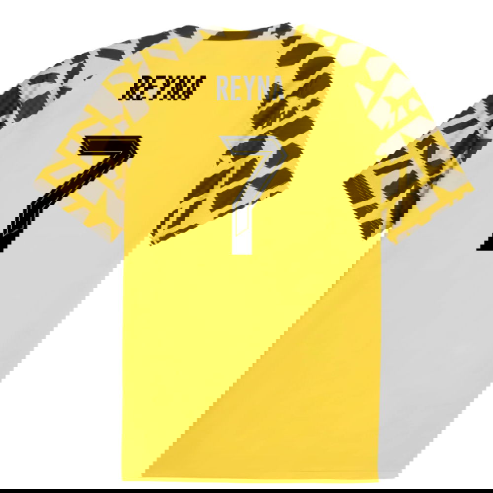 2025-2026 Borussia Dortmund Warm Up Jersey (Yellow) (Reyna 7)