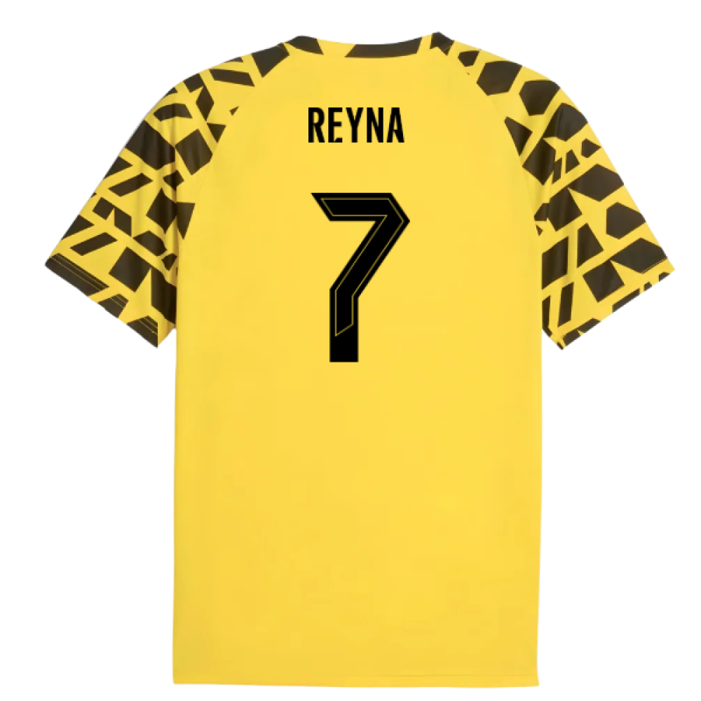 2025-2026 Borussia Dortmund Warm Up Jersey (Yellow) (Reyna 7)