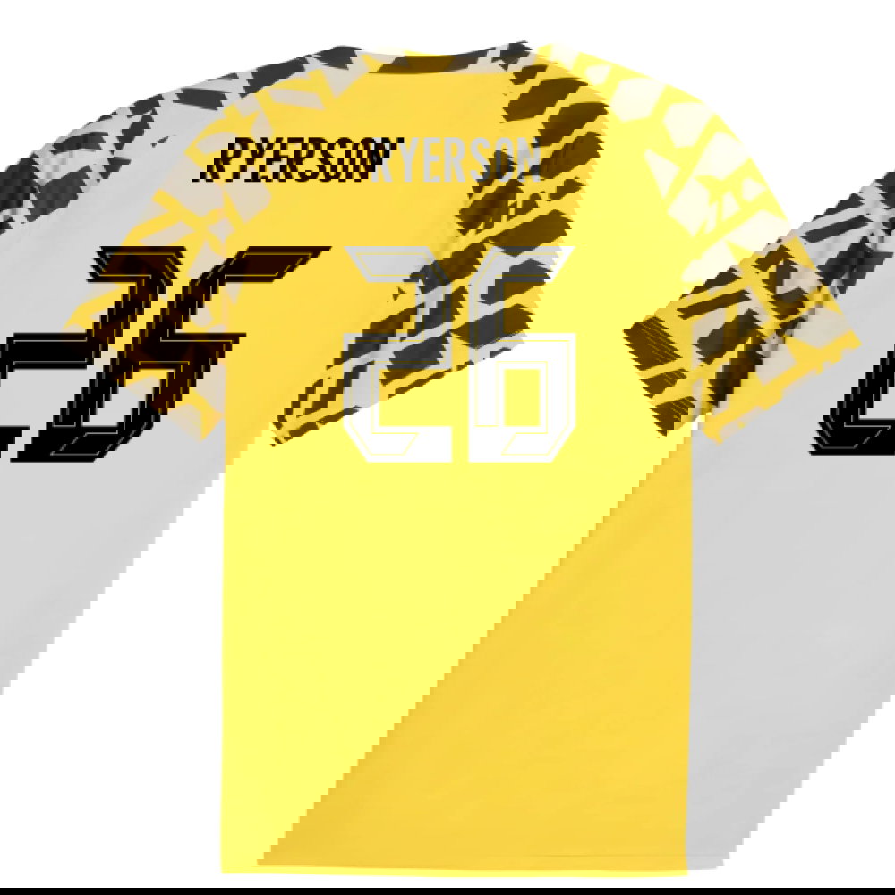2025-2026 Borussia Dortmund Warm Up Jersey (Yellow) (Ryerson 26)