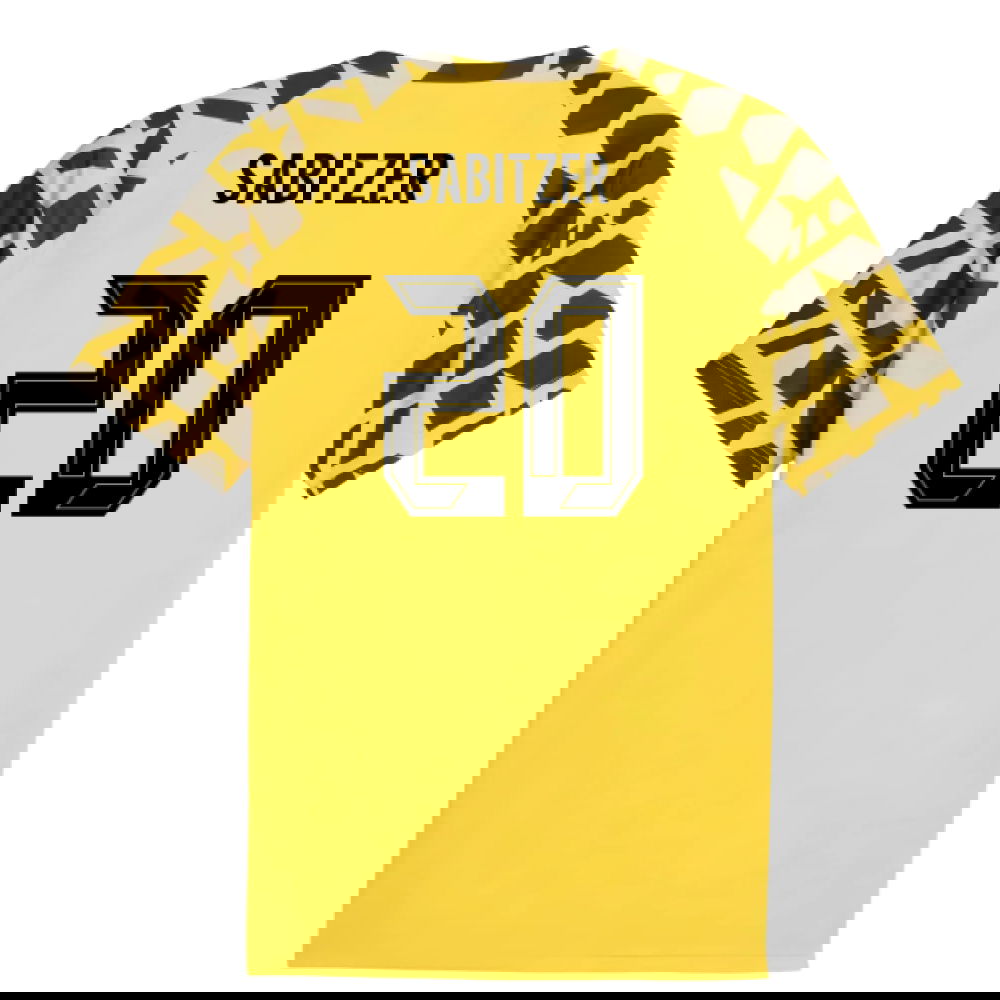 2025-2026 Borussia Dortmund Warm Up Jersey (Yellow) (Sabitzer 20)
