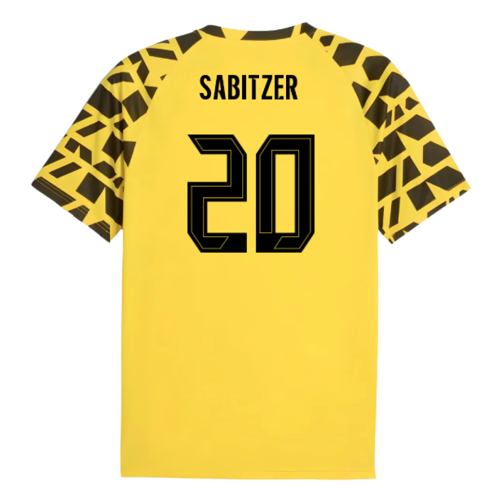 2025-2026 Borussia Dortmund Warm Up Jersey (Yellow) (Sabitzer 20)
