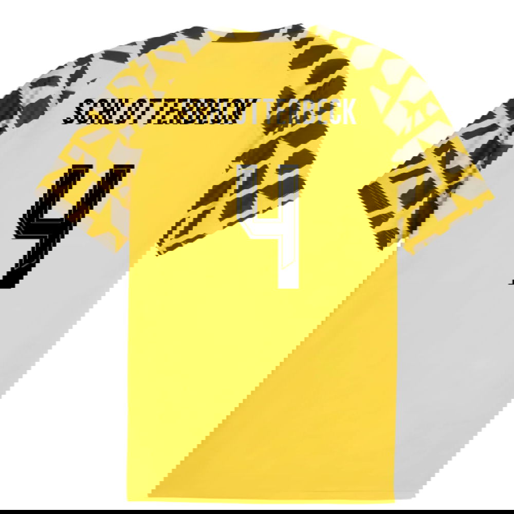 2025-2026 Borussia Dortmund Warm Up Jersey (Yellow) (Schlotterbeck 4)