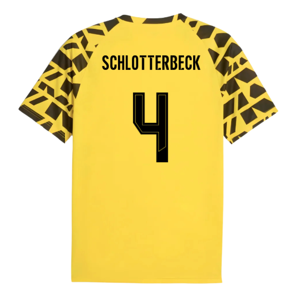 2025-2026 Borussia Dortmund Warm Up Jersey (Yellow) (Schlotterbeck 4)