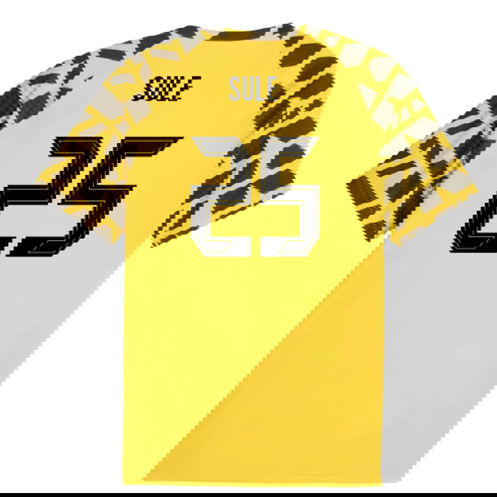 2025-2026 Borussia Dortmund Warm Up Jersey (Yellow) (Sule 25)