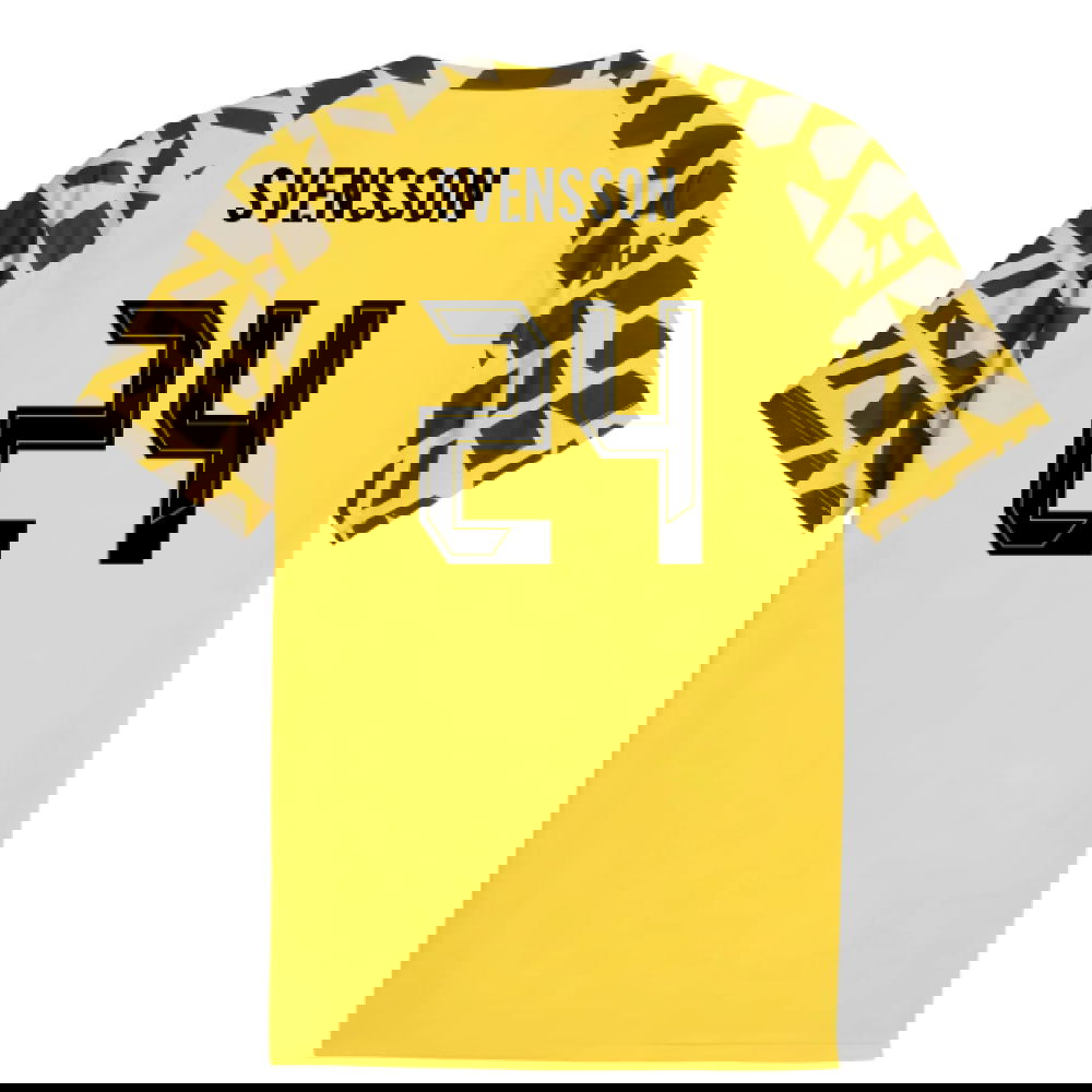 2025-2026 Borussia Dortmund Warm Up Jersey (Yellow) (Svensson 24)