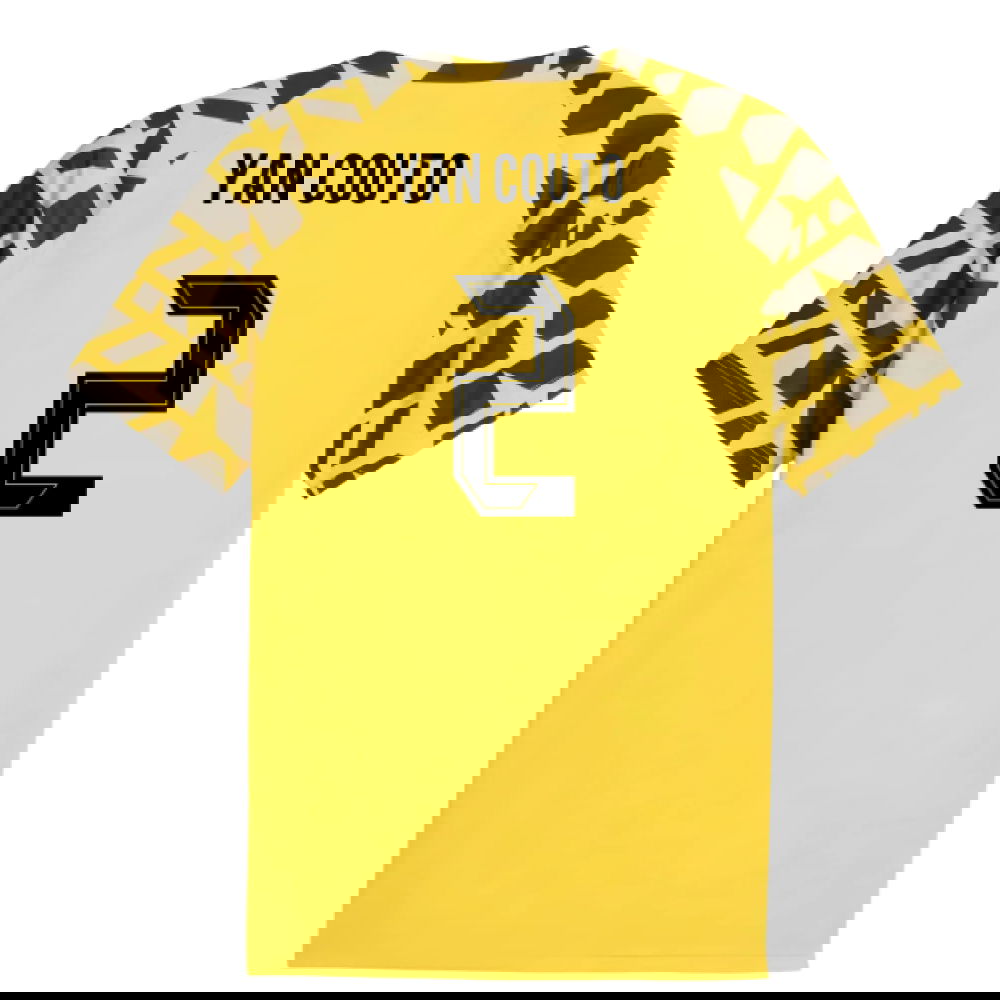 2025-2026 Borussia Dortmund Warm Up Jersey (Yellow) (Yan Couto 2)