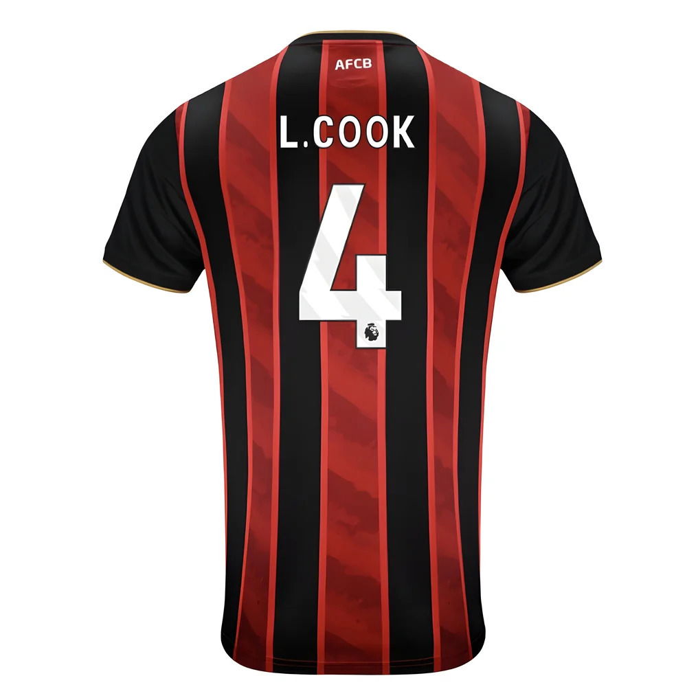 2025-2026 Bournemouth Home Shirt (L.Cook 4)