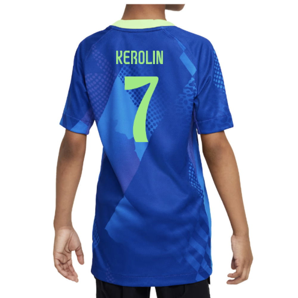 2025-2026 Brazil Womens Team Away Shirt (Kids) (Kerolin 7)