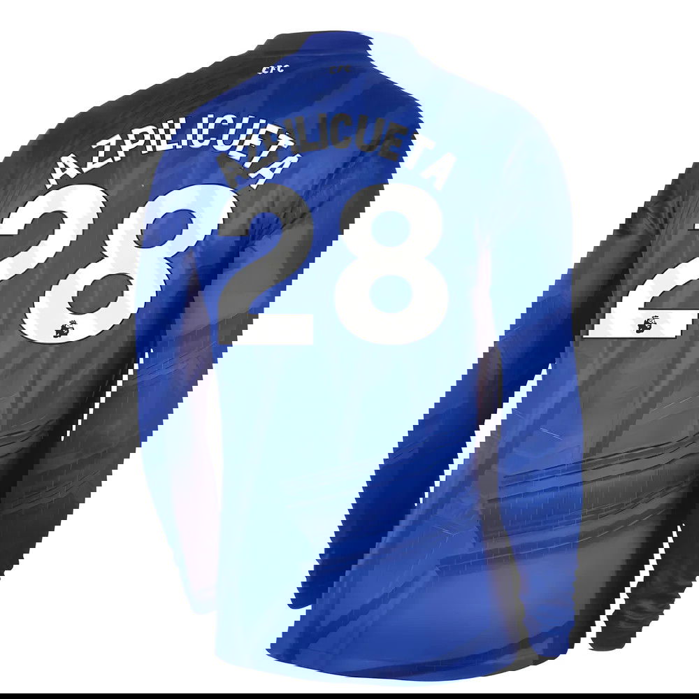2025-2026 Chelsea Home Long Sleeve Shirt (Azpilicueta 28)