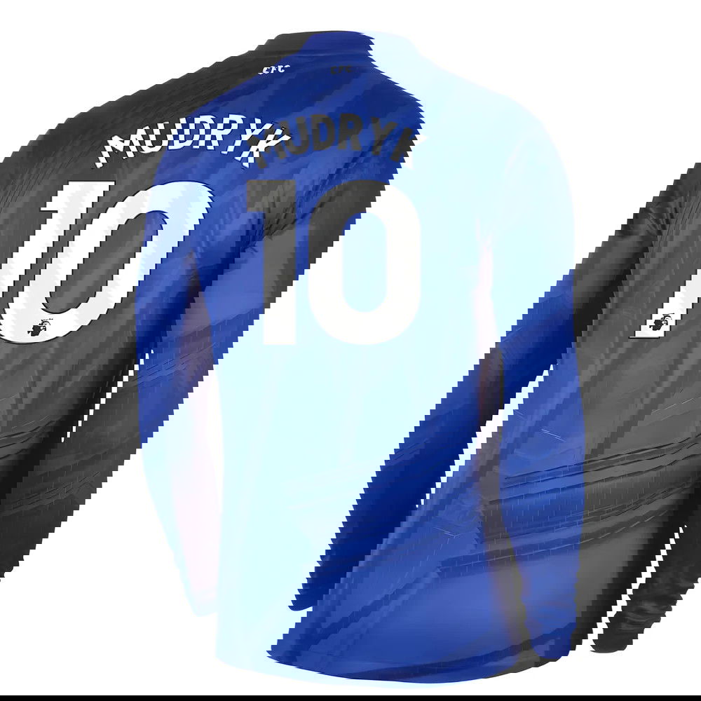 2025-2026 Chelsea Home Long Sleeve Shirt (Mudryk 10)