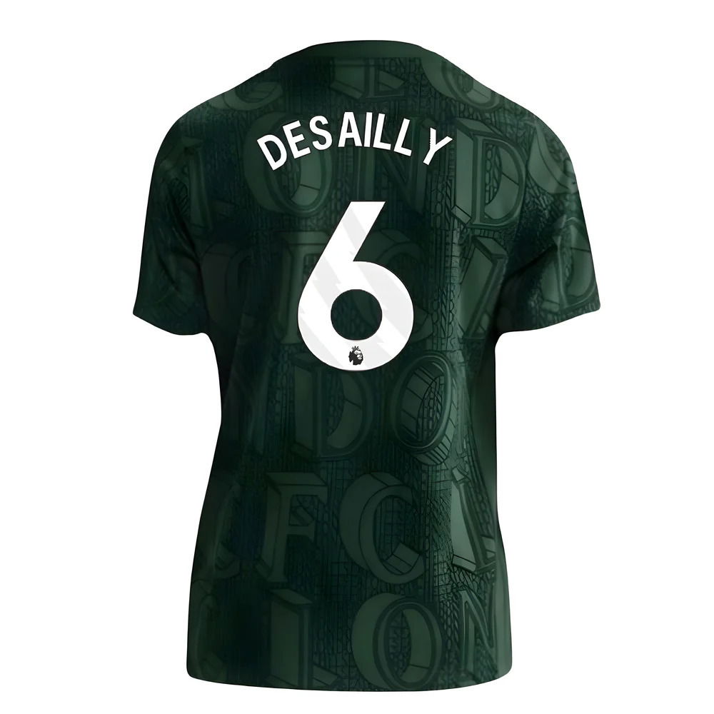 2025-2026 Chelsea Pre Match Shirt (Green) - Kids (Desailly 6)