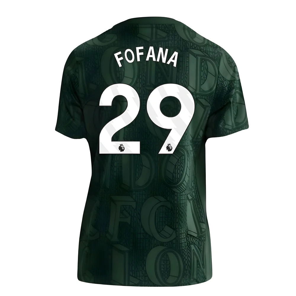 2025-2026 Chelsea Pre Match Shirt (Green) - Kids (Fofana 29)
