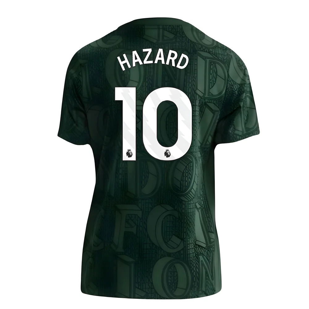 2025-2026 Chelsea Pre Match Shirt (Green) - Kids (Hazard 10)