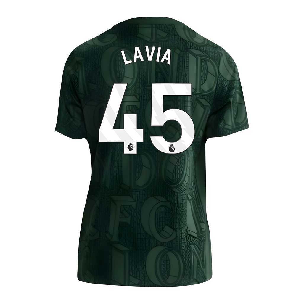 2025-2026 Chelsea Pre Match Shirt (Green) - Kids (Lavia 45)