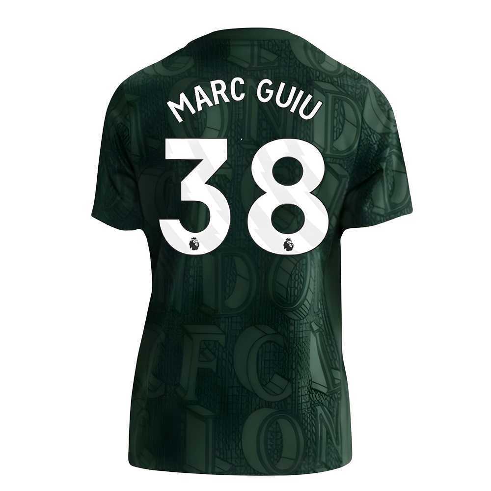 2025-2026 Chelsea Pre Match Shirt (Green) - Kids (Marc Guiu 38)