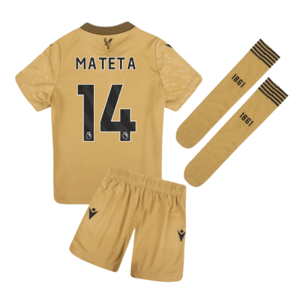 2025-2026 Crystal Palace Third Little Kids Infant Kit (Mateta 14)