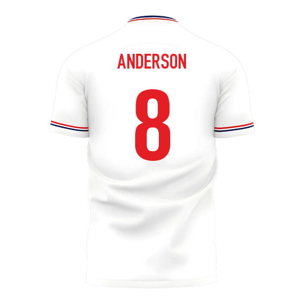 2025-2026 England Home Cross Concept Shirt (Libero) Adult Short Sleeve (Anderson 8)