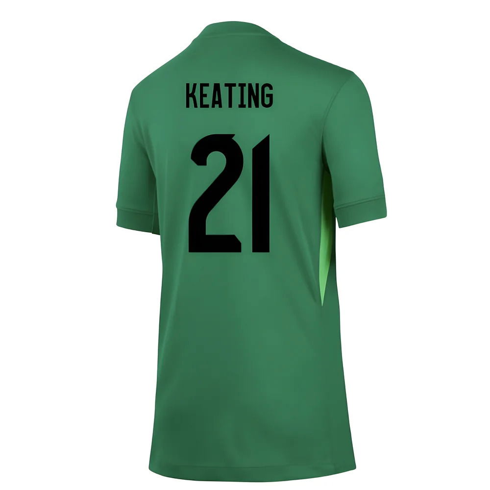 2025-2026 England WEC Goalkeeper Shirt (Green) - Kids (Keating 21)