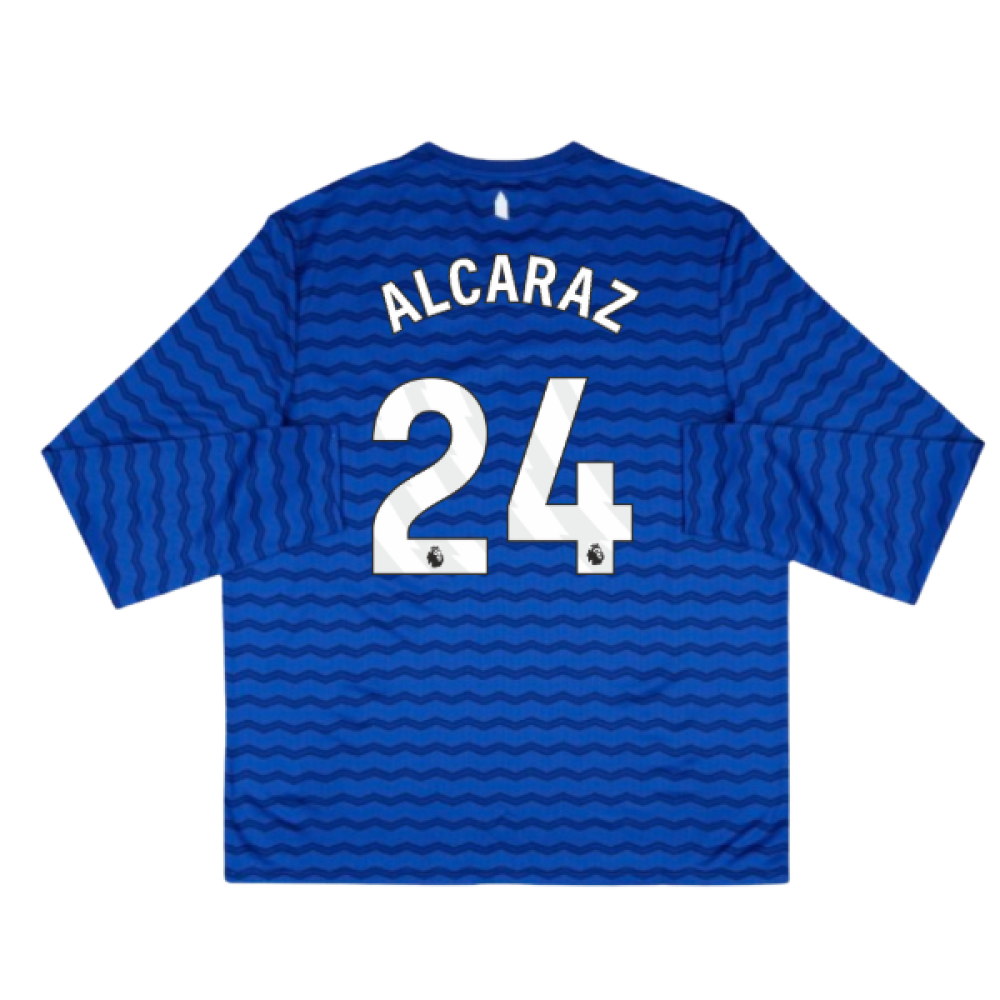 2025-2026 Everton Home Long Sleeve Shirt (Alcaraz 24)