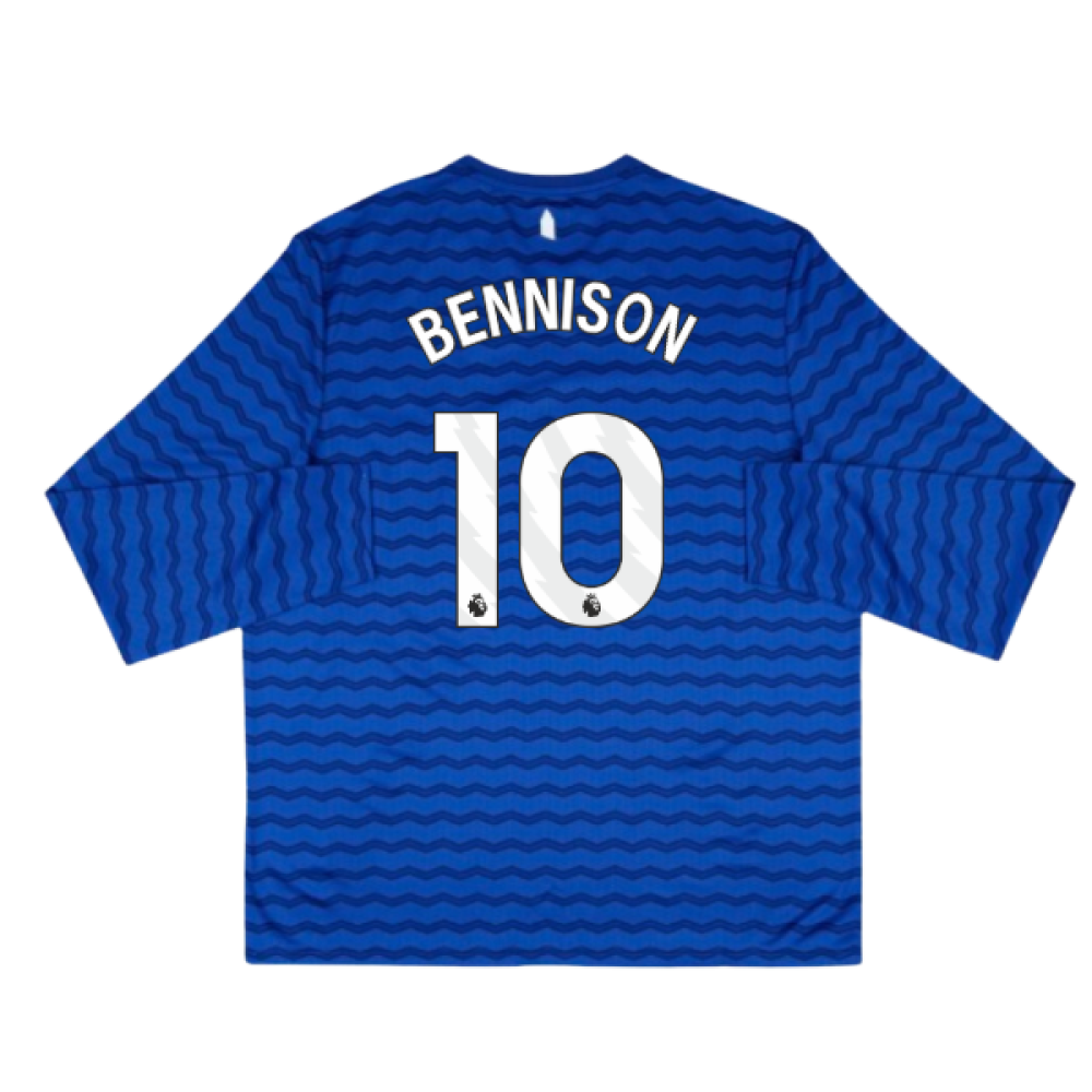 2025-2026 Everton Home Long Sleeve Shirt (Bennison 10)
