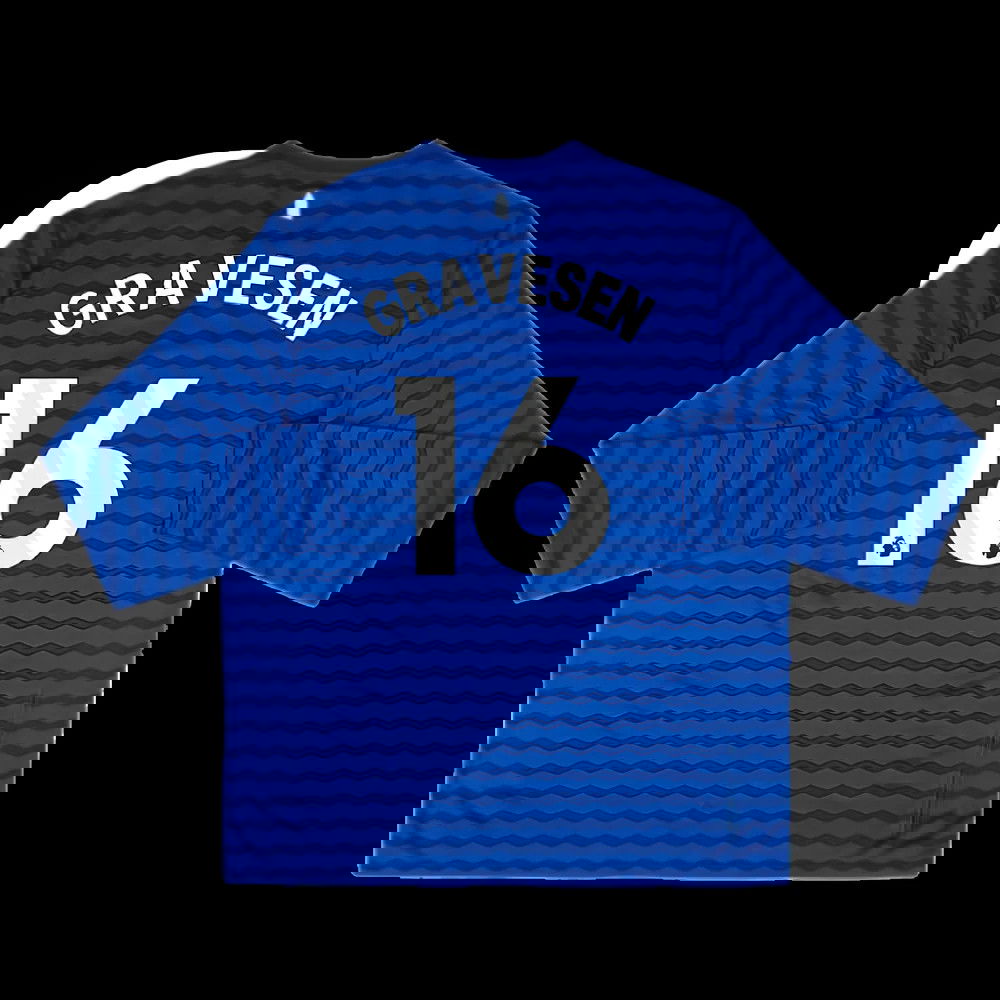 2025-2026 Everton Home Long Sleeve Shirt (Gravesen 16)
