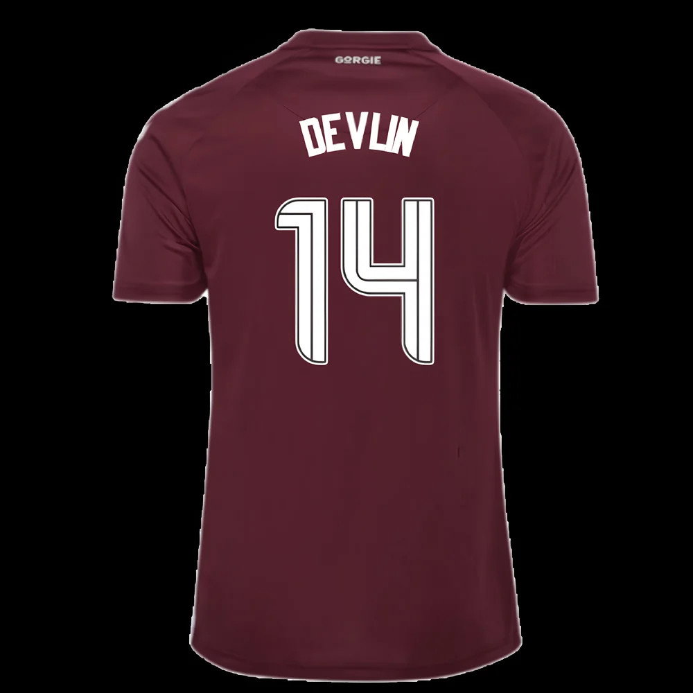 2025-2026 Hearts Home Shirt (Devlin 14)