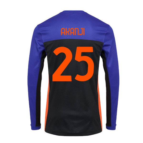 2025-2026 Inter Milan Fourth Long Sleeve ACG Shirt (Akanji 25)
